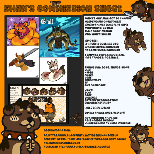 Ask me about commissions you can reach me via my links above!